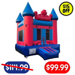 Pink Crown Bounce House 11' x 11'