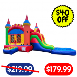 Large Castle Combo Jumper with Pool