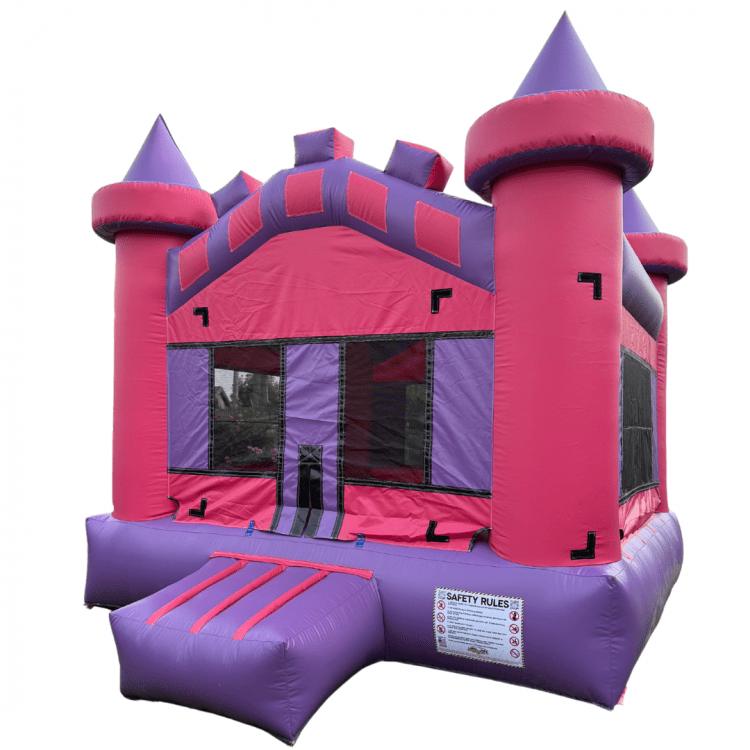 Pink Castle Bounce House  13' x 13'