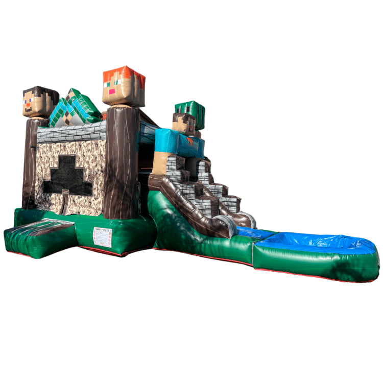 Minecraft Themed Combo Jumper with Pool