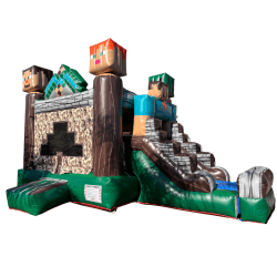 Minecraft Themed Combo Jumper with Slide