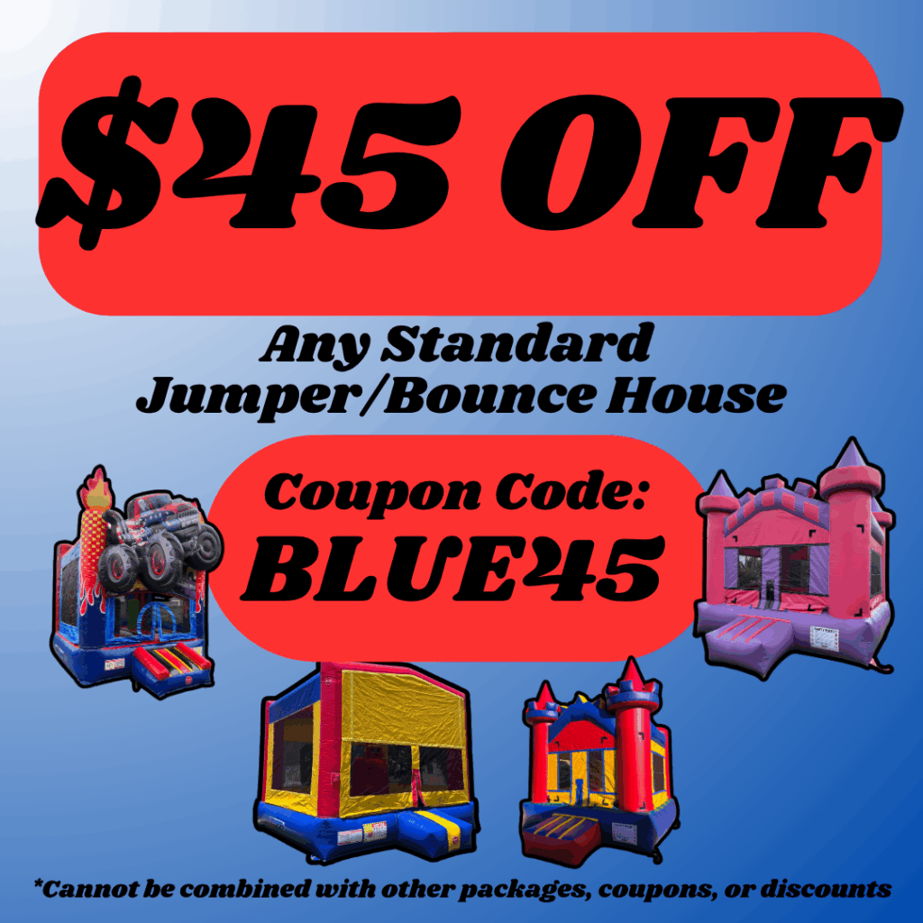 20 OFF Any Standard JumperBounce House 1 Deals