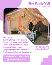 The Petite Veil Drapery Package